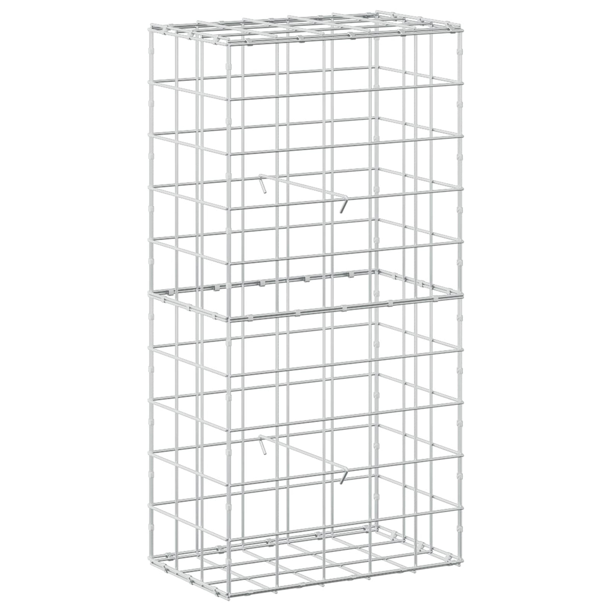 vidaXL Gabion z drutem 5 mm i siatką 10x10 cm 50x30x100 cm