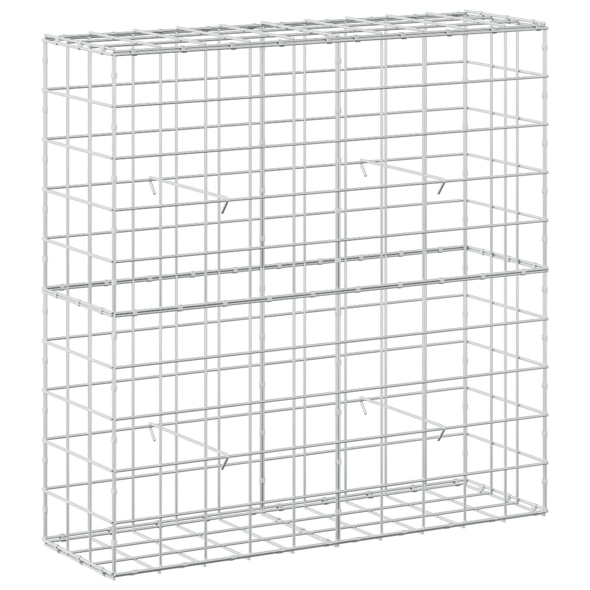 vidaXL Gabion z drutem 5 mm i siatką 10x10 cm 100x30x100 cm