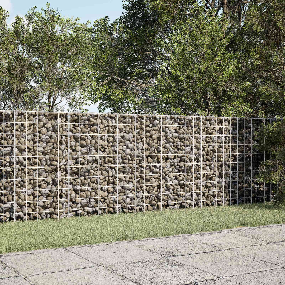 vidaXL Gabion z drutem 5 mm i siatką 10x10 cm 250x30x100 cm