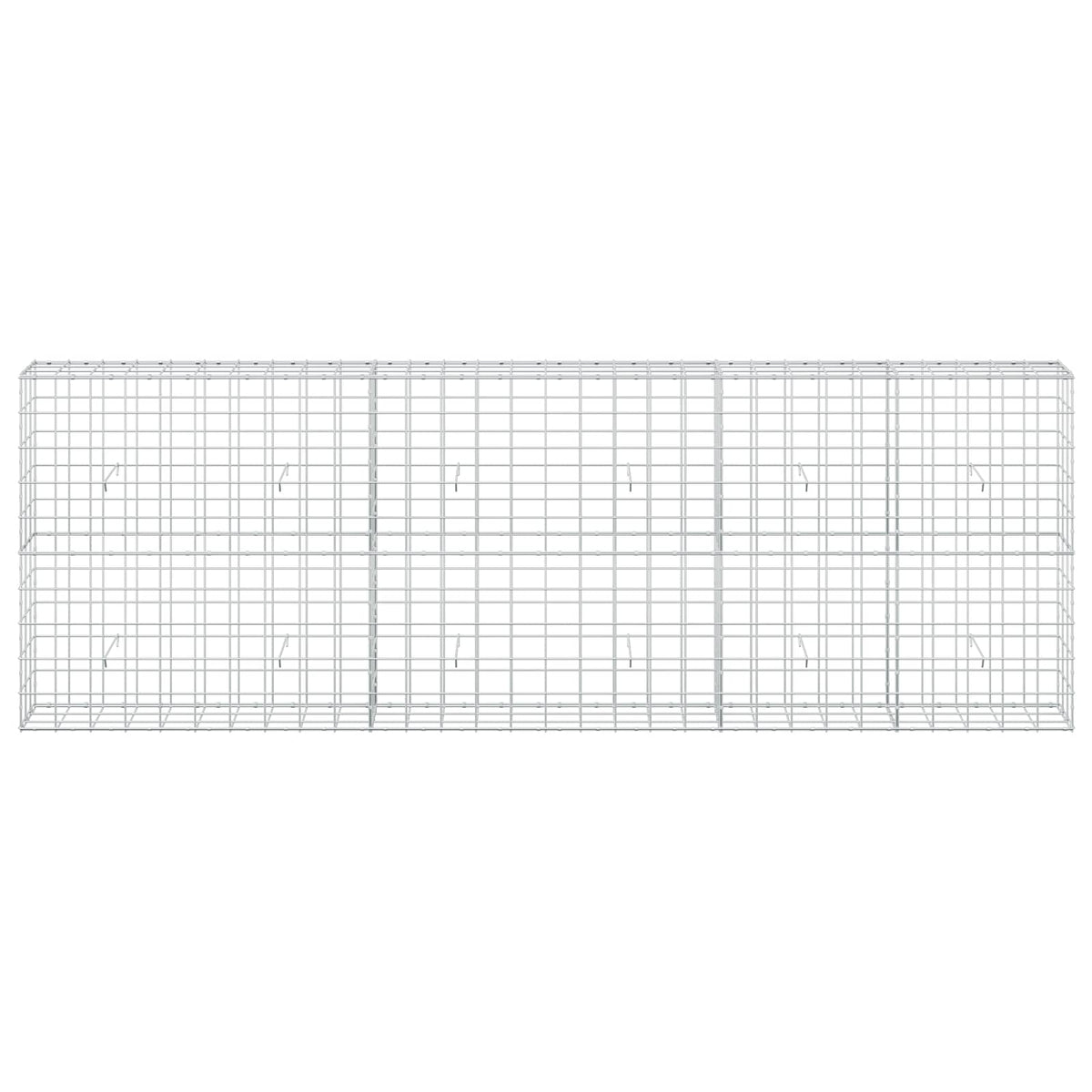 vidaXL Gabion z drutem 5 mm i siatką 10x10 cm 300x30x100 cm