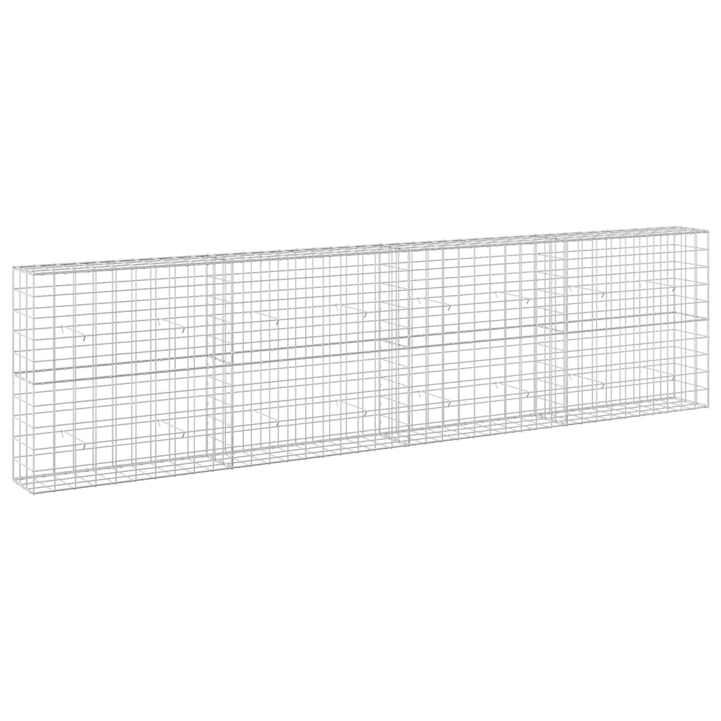 vidaXL Gabion z drutem 5 mm i siatką 10x10 cm 400x30x100 cm