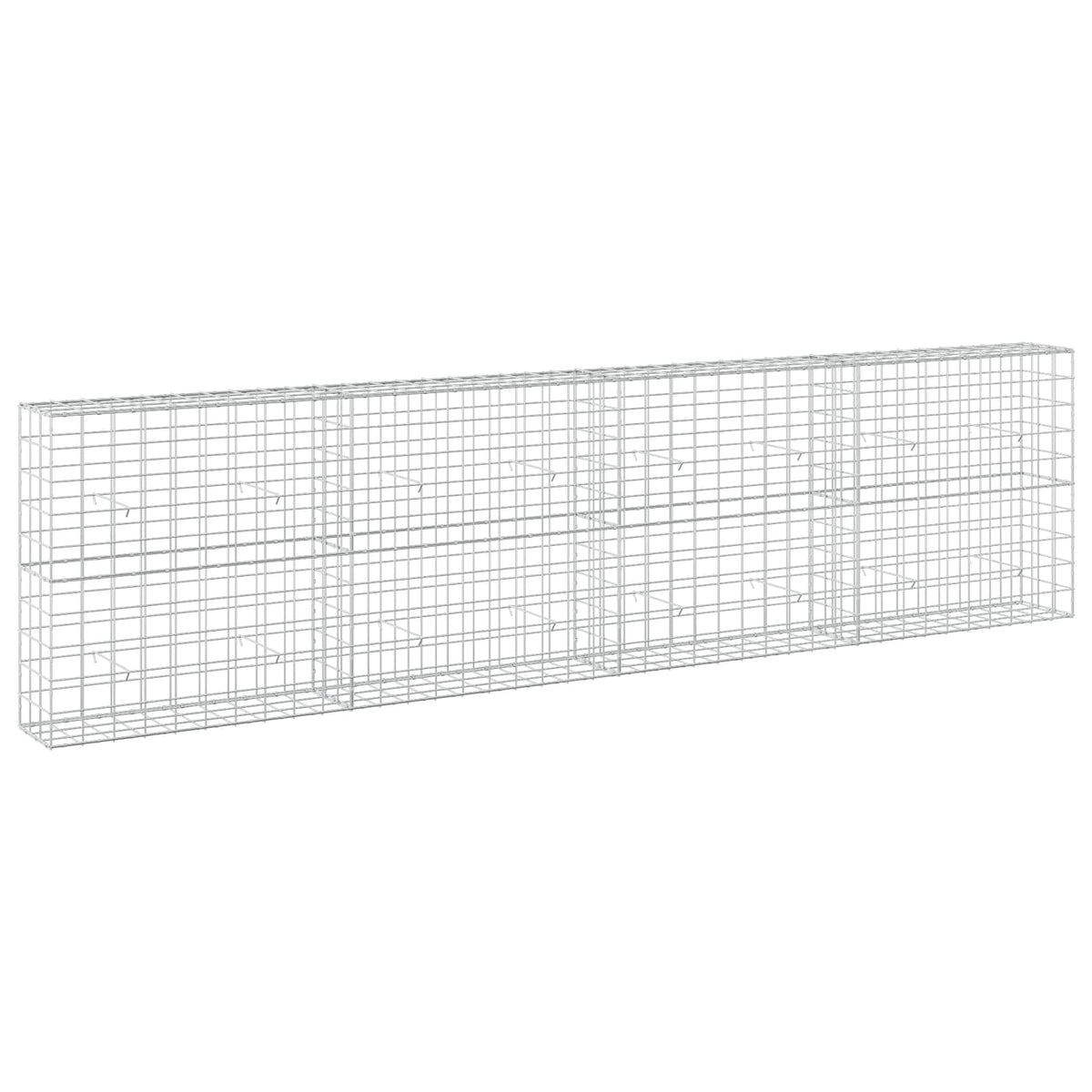 vidaXL Gabion z drutem 5 mm i siatką 10x10 cm 400x30x100 cm