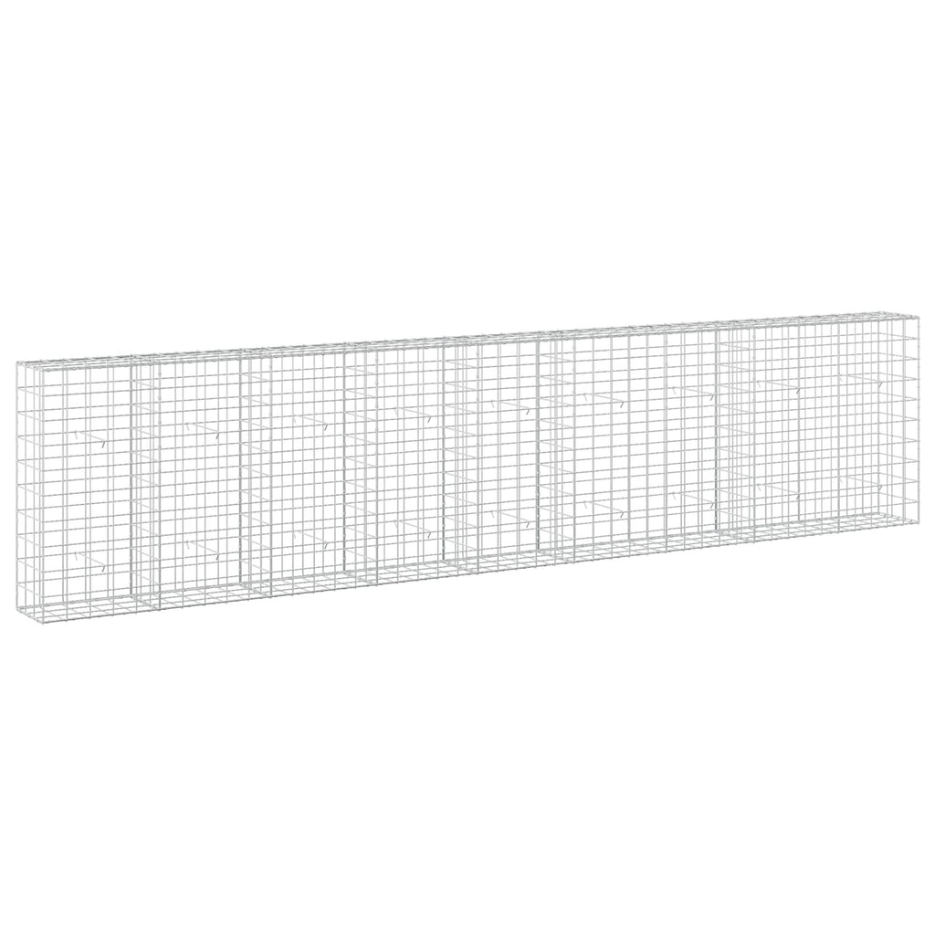 vidaXL Gabion z drutem 5 mm i siatką 10x10 cm 450x30x100 cm