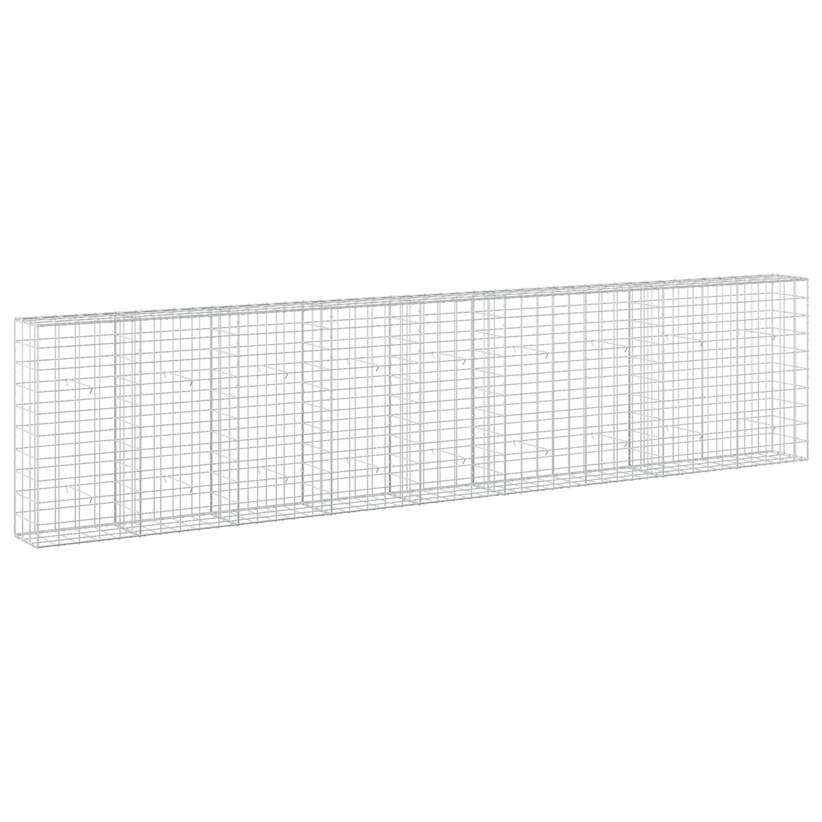 vidaXL Gabion z drutem 5 mm i siatką 10x10 cm 450x30x100 cm