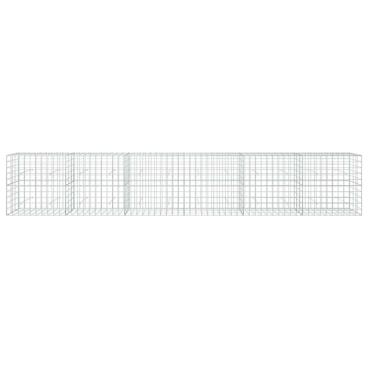 vidaXL Gabion z drutem 5 mm i siatką 10x10 cm 600x30x100 cm