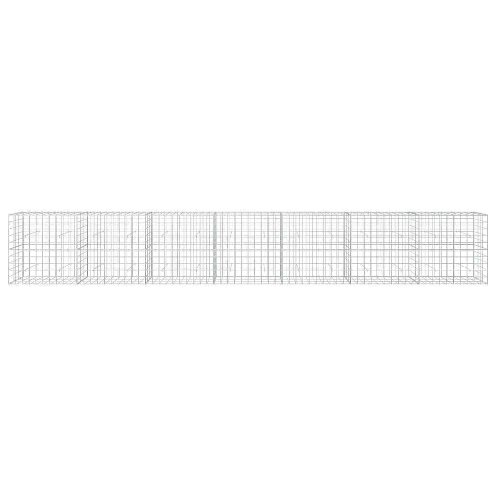 vidaXL Gabion z drutem 5 mm i siatką 10x10 cm 700x30x100 cm