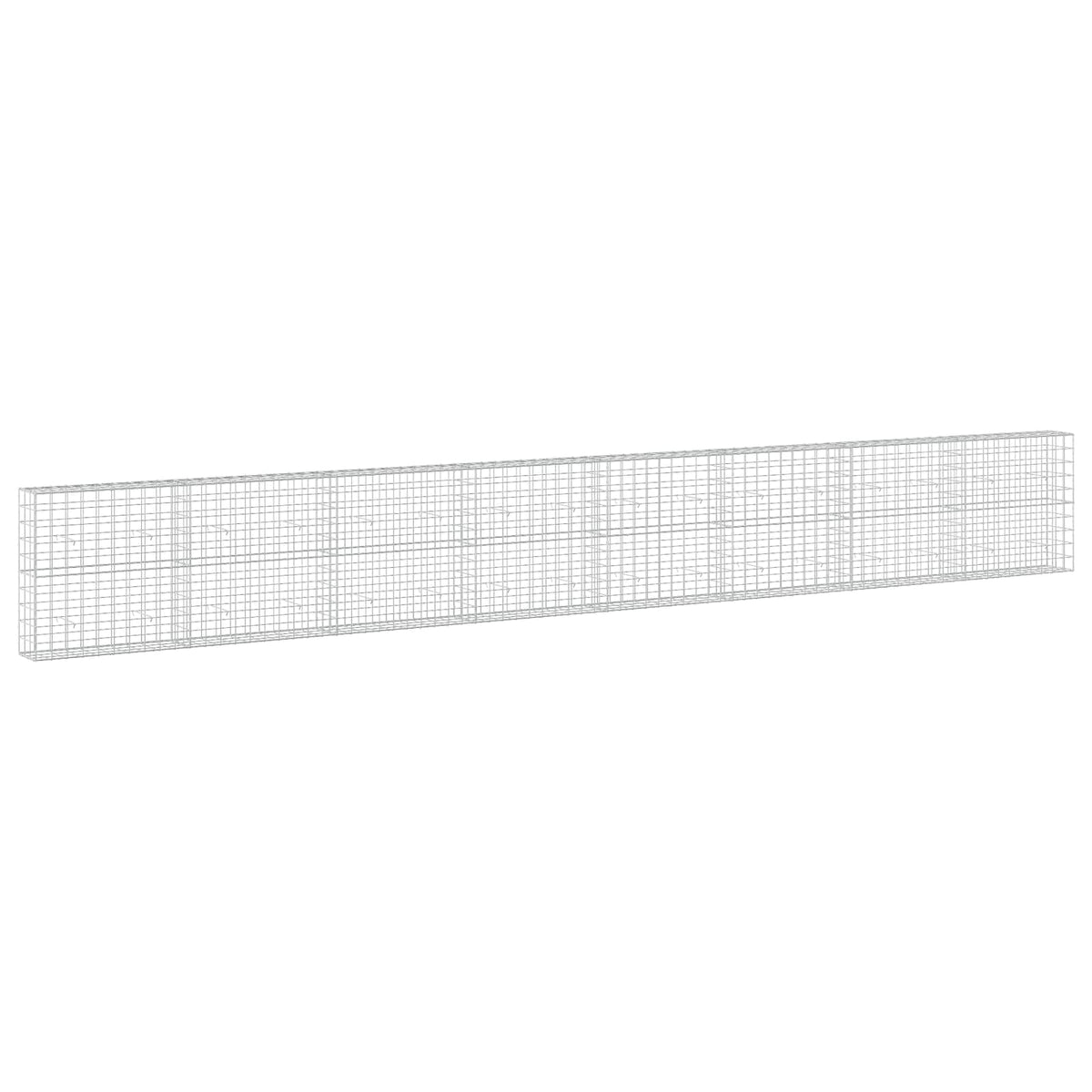 vidaXL Gabion z drutem 5 mm i siatką 10x10 cm 800x30x100 cm