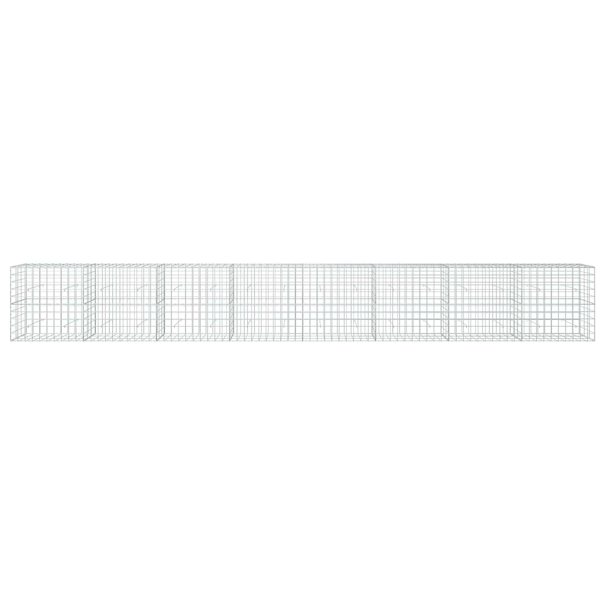 vidaXL Gabion z drutem 5 mm i siatką 10x10 cm 800x30x100 cm