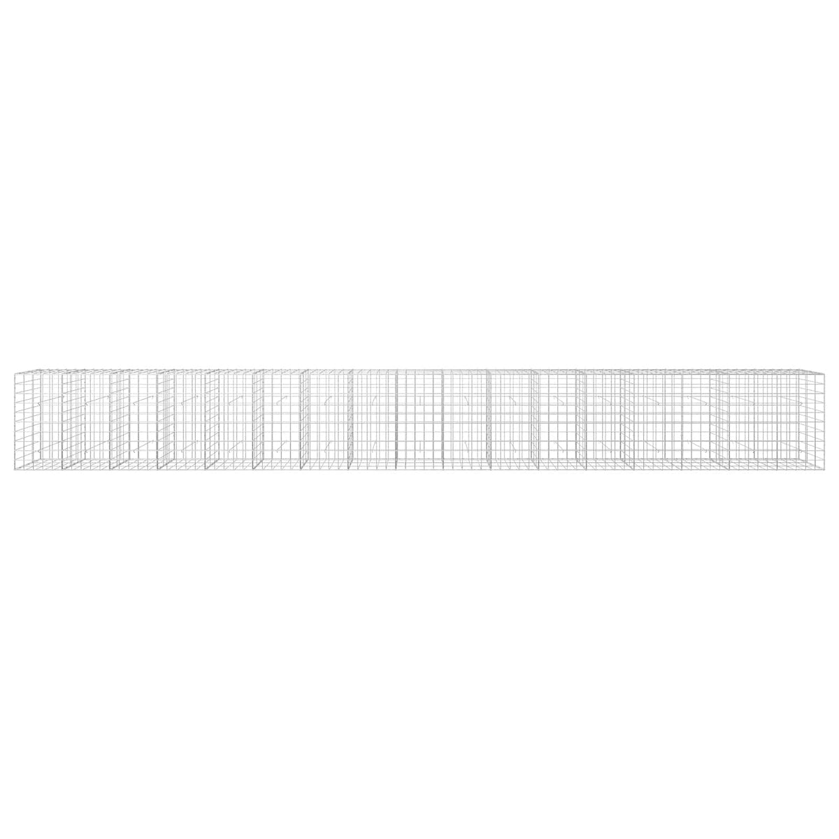 vidaXL Gabion z drutem 5 mm i siatką 10x10 cm 850x30x100 cm