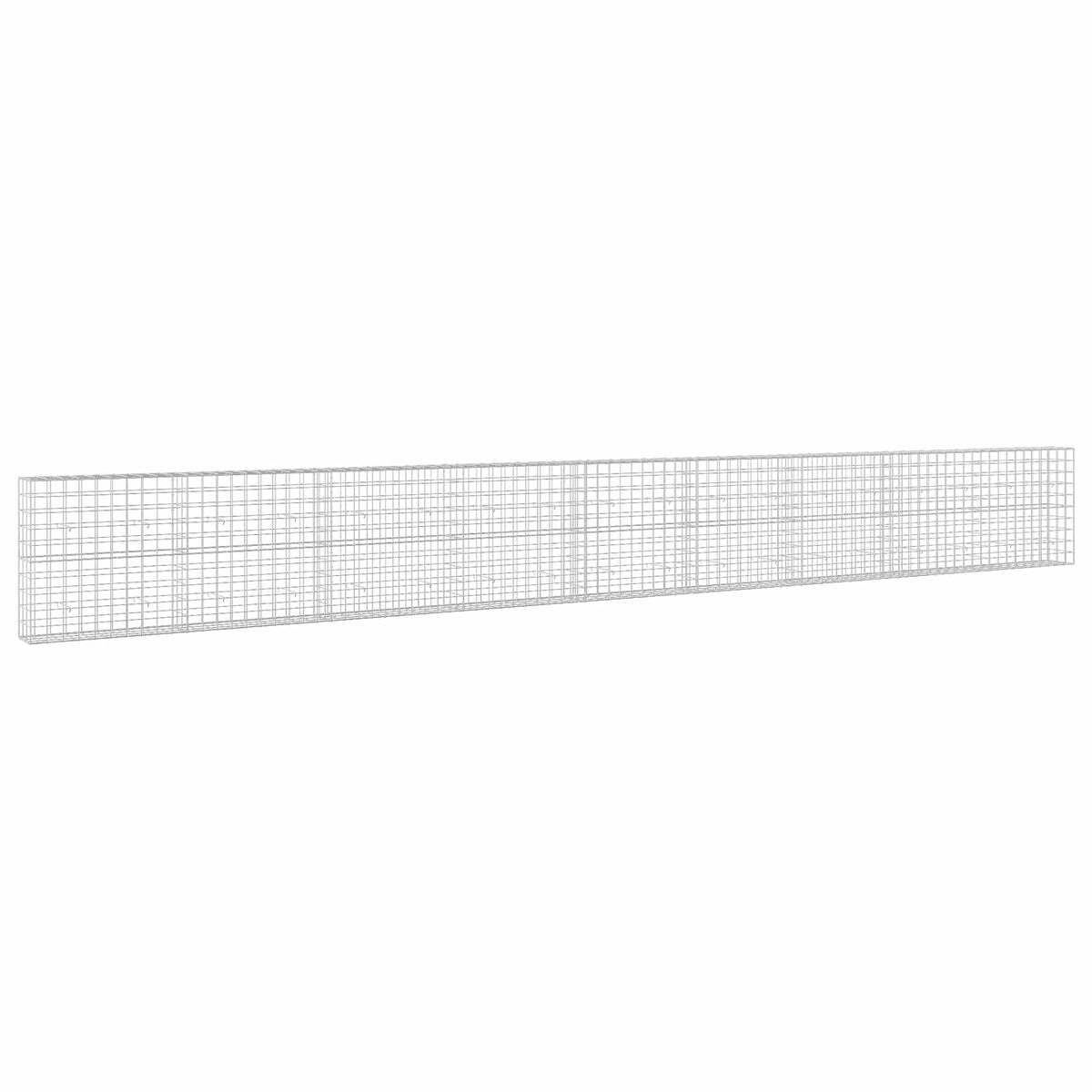 vidaXL Gabion z drutem 5 mm i siatką 10x10 cm 900x30x100 cm
