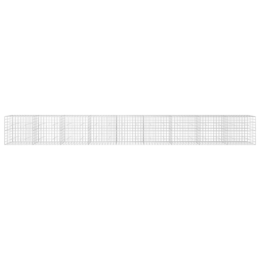 vidaXL Gabion z drutem 5 mm i siatką 10x10 cm 900x30x100 cm