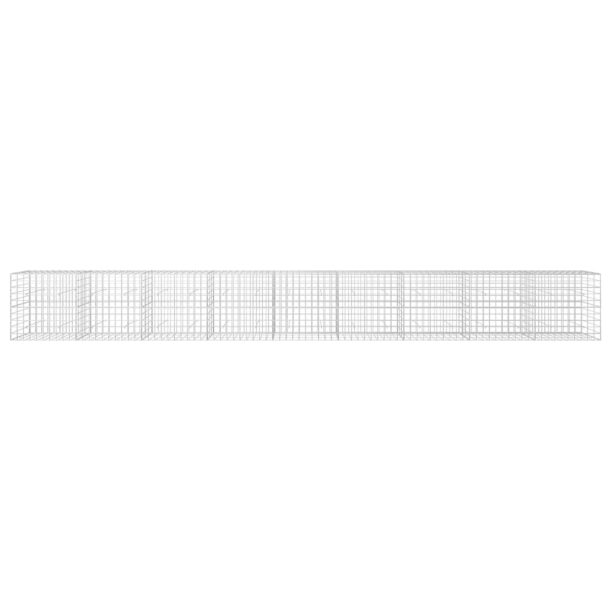 vidaXL Gabion z drutem 5 mm i siatką 10x10 cm 900x30x100 cm