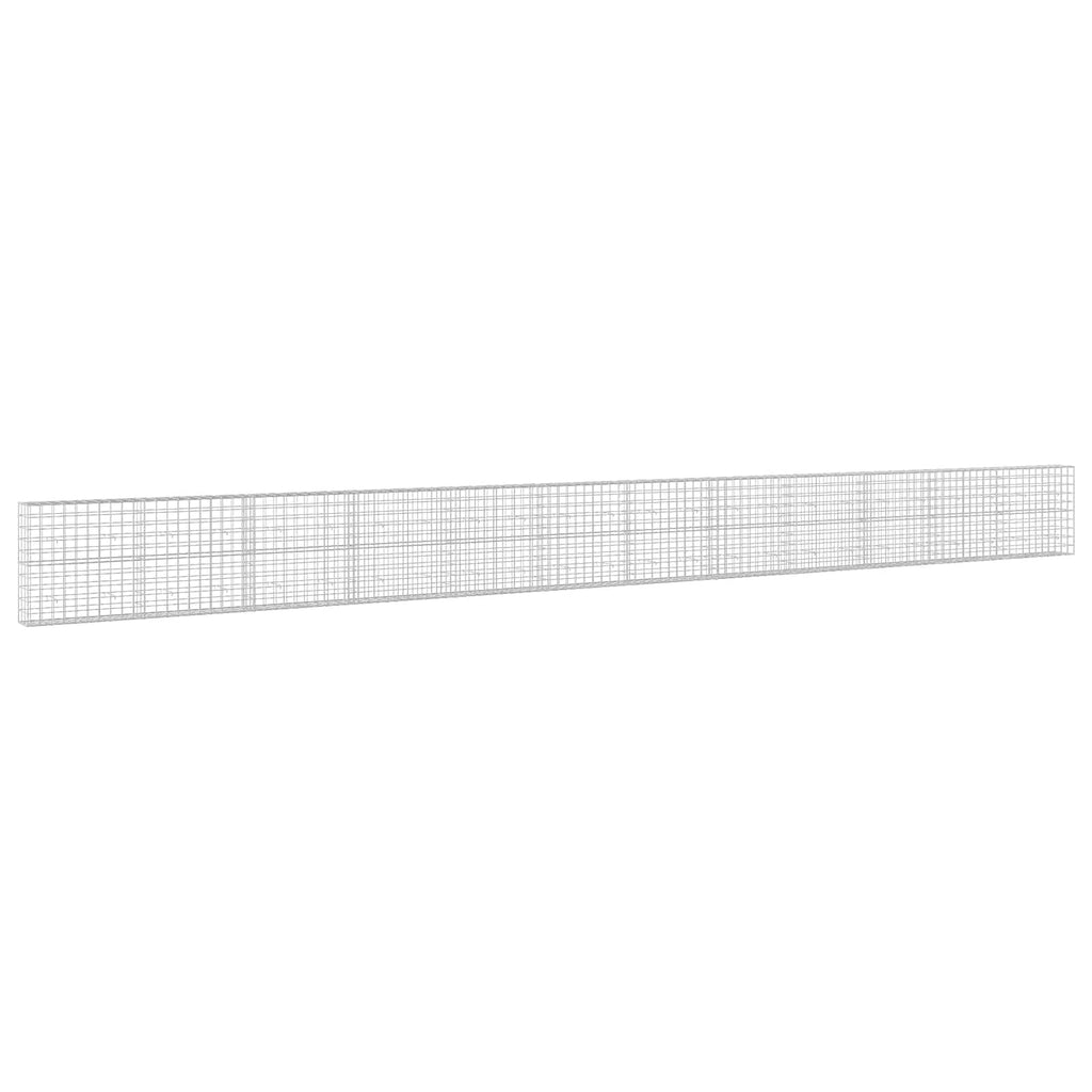 vidaXL Gabion z drutem 5 mm i siatką 10x10 cm 1200x30x100 cm