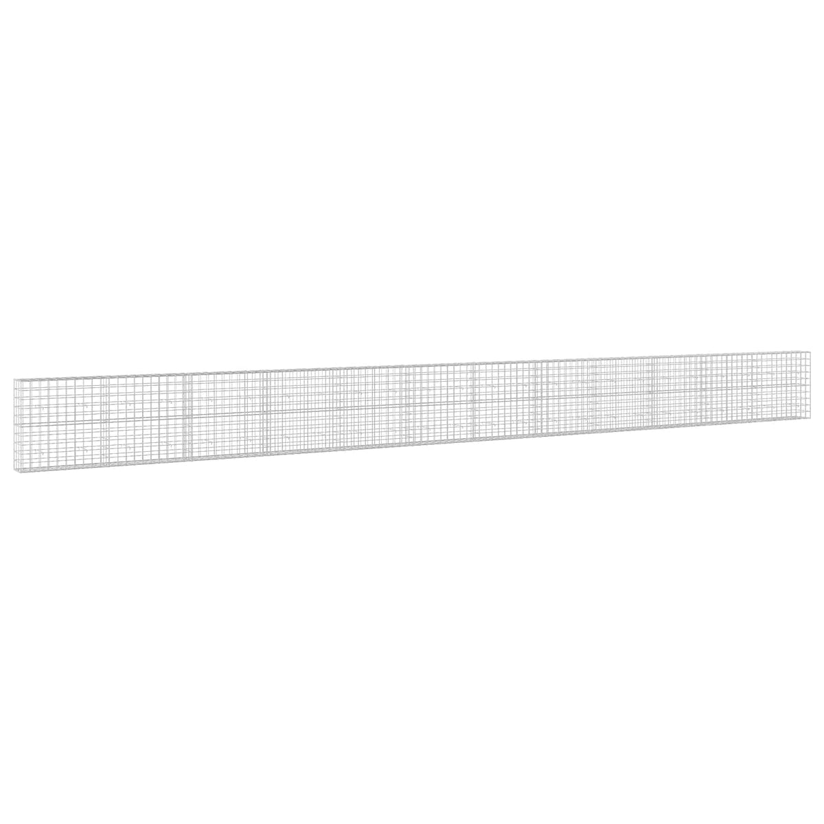 vidaXL Gabion z drutem 5 mm i siatką 10x10 cm 1200x30x100 cm
