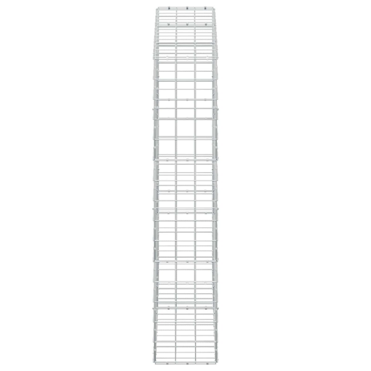 vidaXL Gabion z drutem 5 mm i siatką 10x10 cm 150x30x150 cm