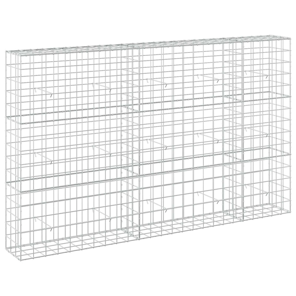 vidaXL Gabion z drutem 5 mm i siatką 10x10 cm 250x30x150 cm