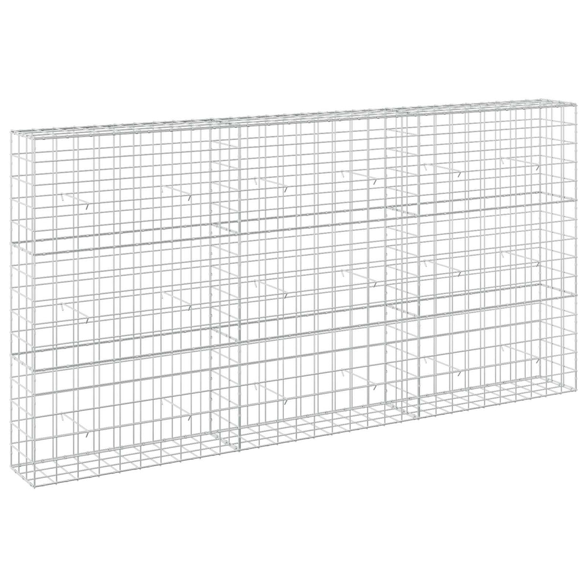vidaXL Gabion z drutem 5 mm i siatką 10x10 cm 300x30x150 cm