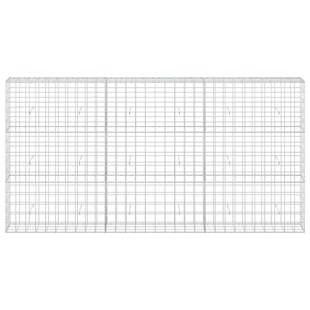 vidaXL Gabion z drutem 5 mm i siatką 10x10 cm 300x30x150 cm