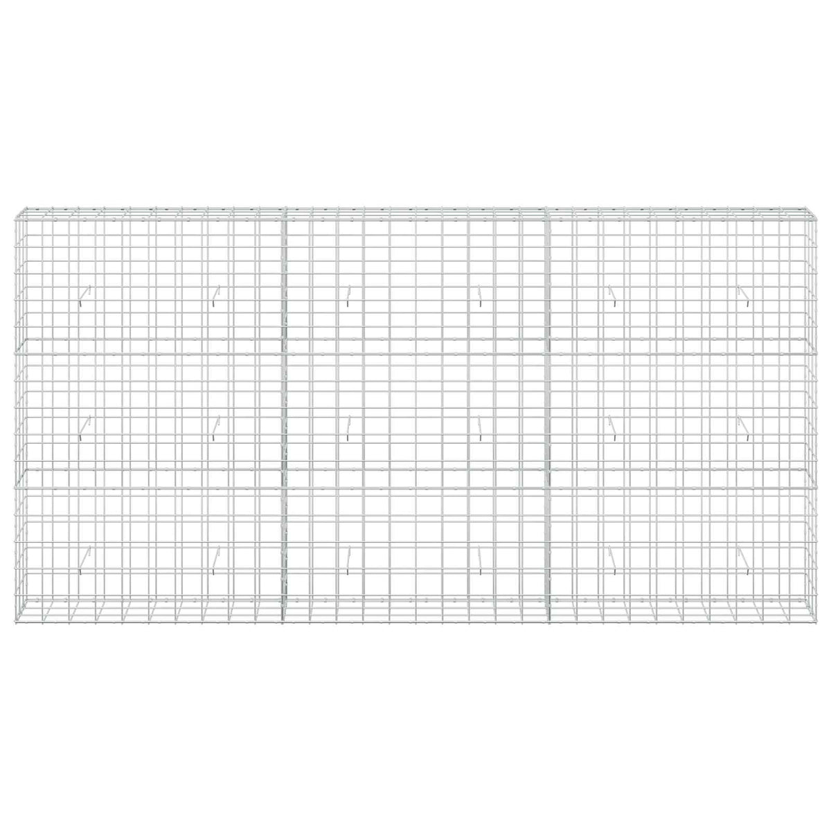 vidaXL Gabion z drutem 5 mm i siatką 10x10 cm 300x30x150 cm