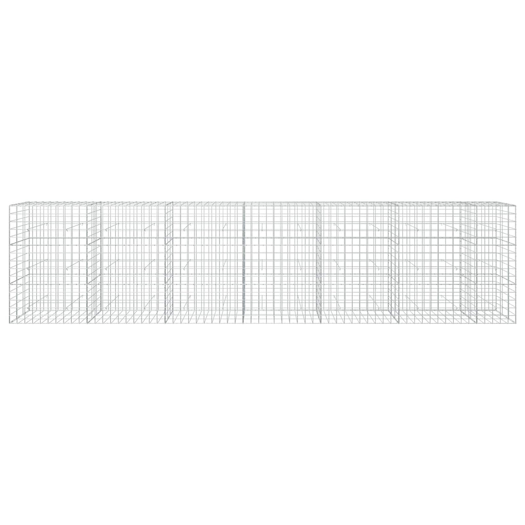 vidaXL Gabion z drutem 5 mm i siatką 10x10 cm 650x30x150 cm
