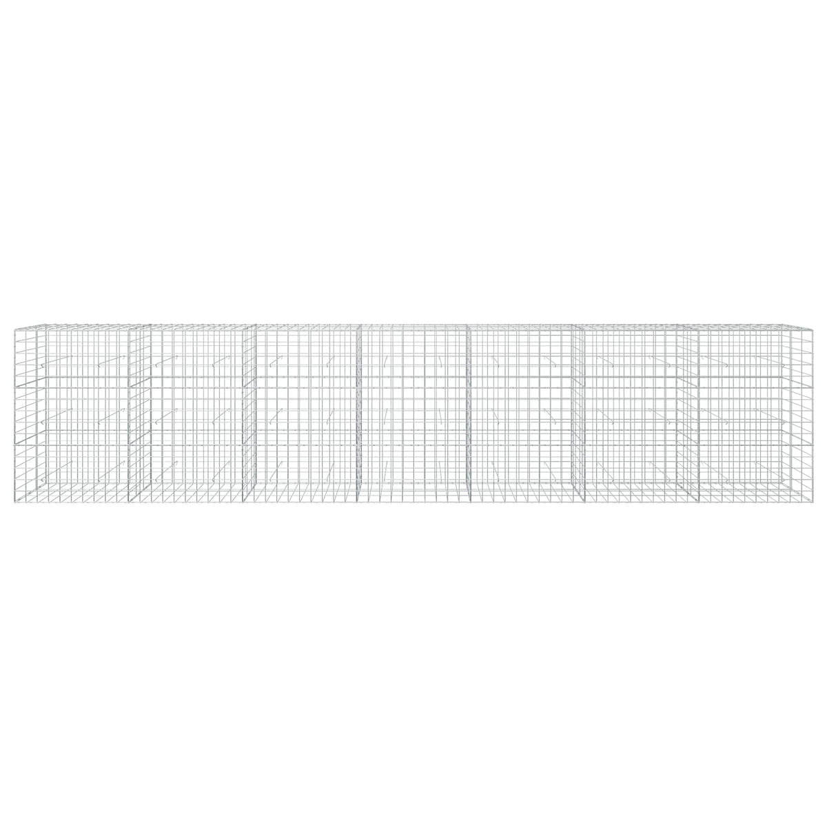 vidaXL Gabion z drutem 5 mm i siatką 10x10 cm 700x30x150 cm