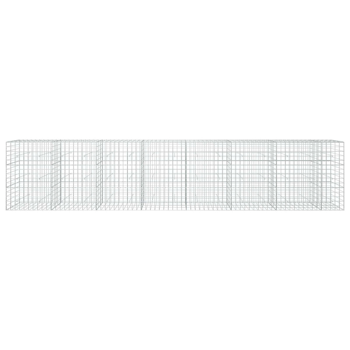 vidaXL Gabion z drutem 5 mm i siatką 10x10 cm 750x30x150 cm
