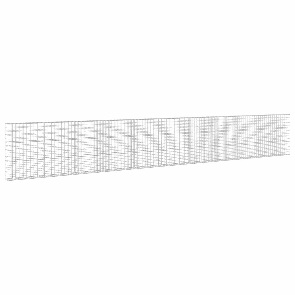 vidaXL Gabion z drutem 5 mm i siatką 10x10 cm 1050x30x150 cm