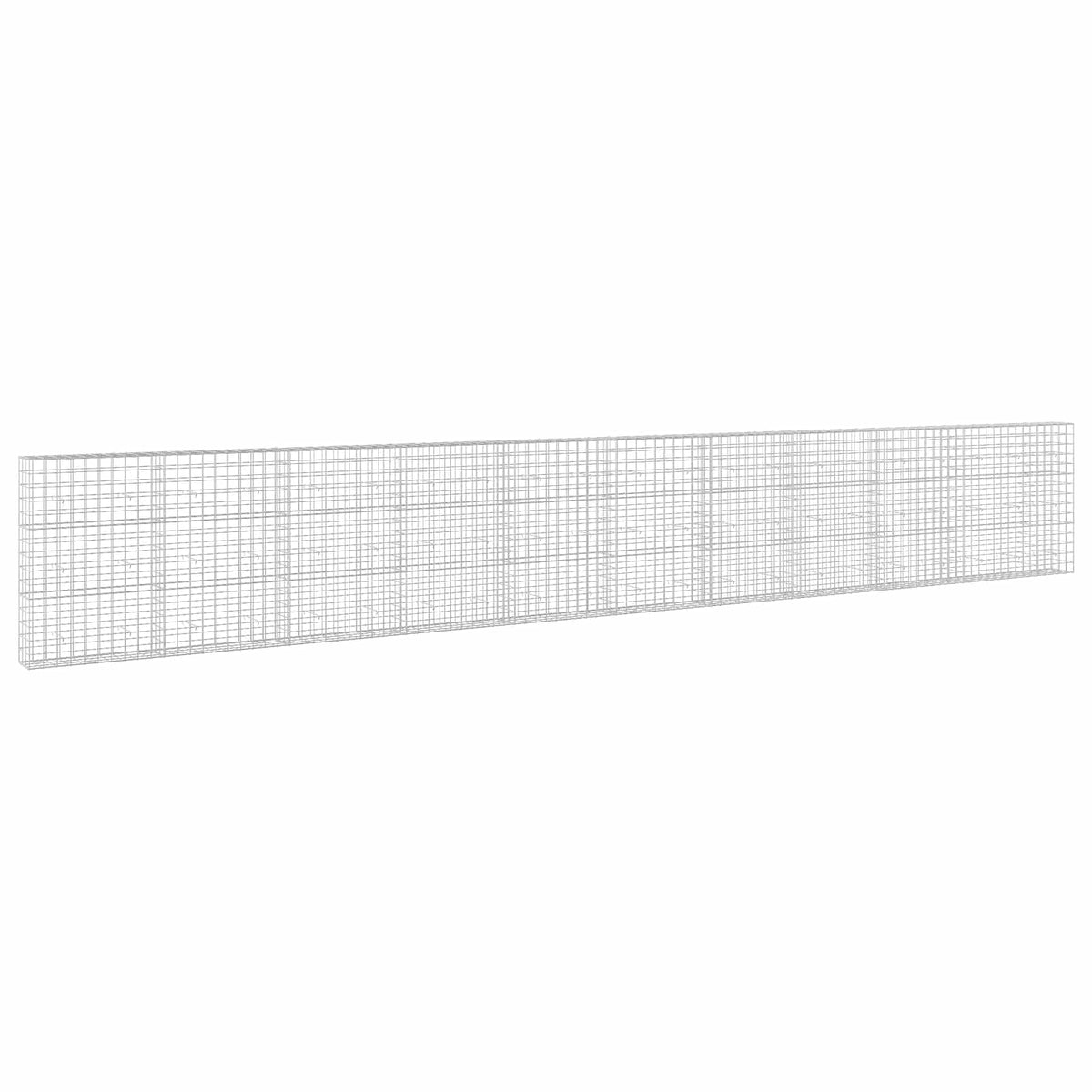 vidaXL Gabion z drutem 5 mm i siatką 10x10 cm 1050x30x150 cm