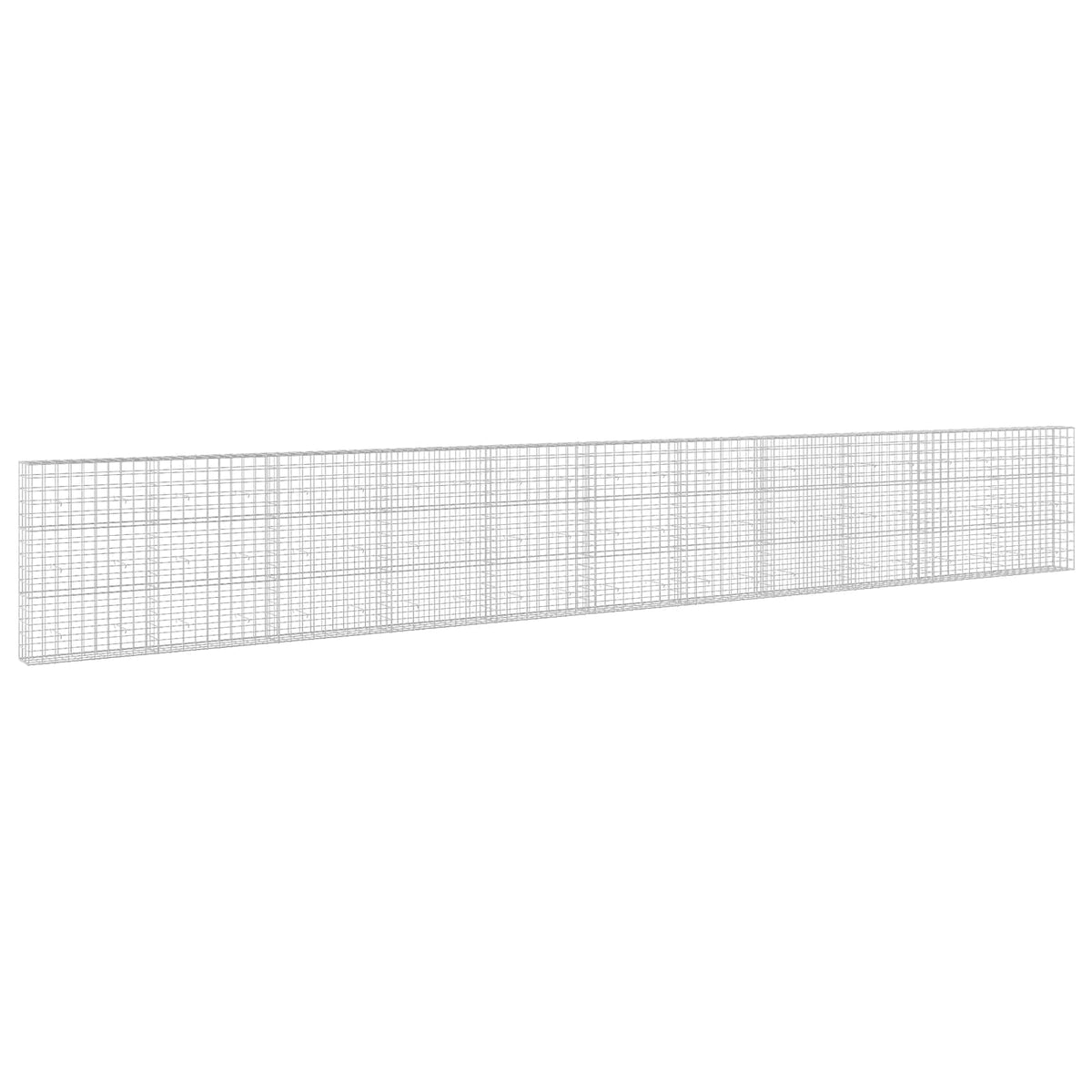 vidaXL Gabion z drutem 5 mm i siatką 10x10 cm 1100x30x150 cm