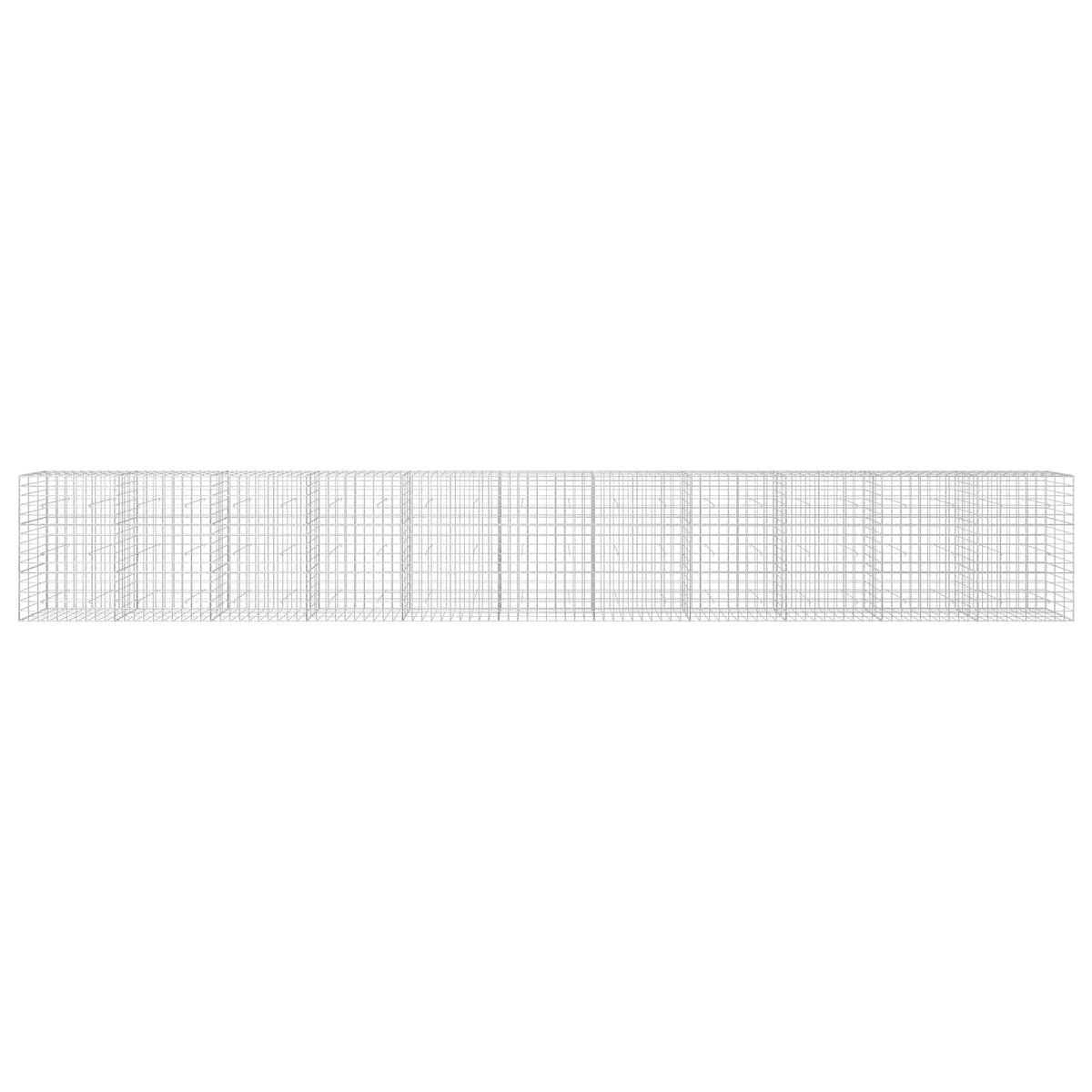 vidaXL Gabion z drutem 5 mm i siatką 10x10 cm 1100x30x150 cm