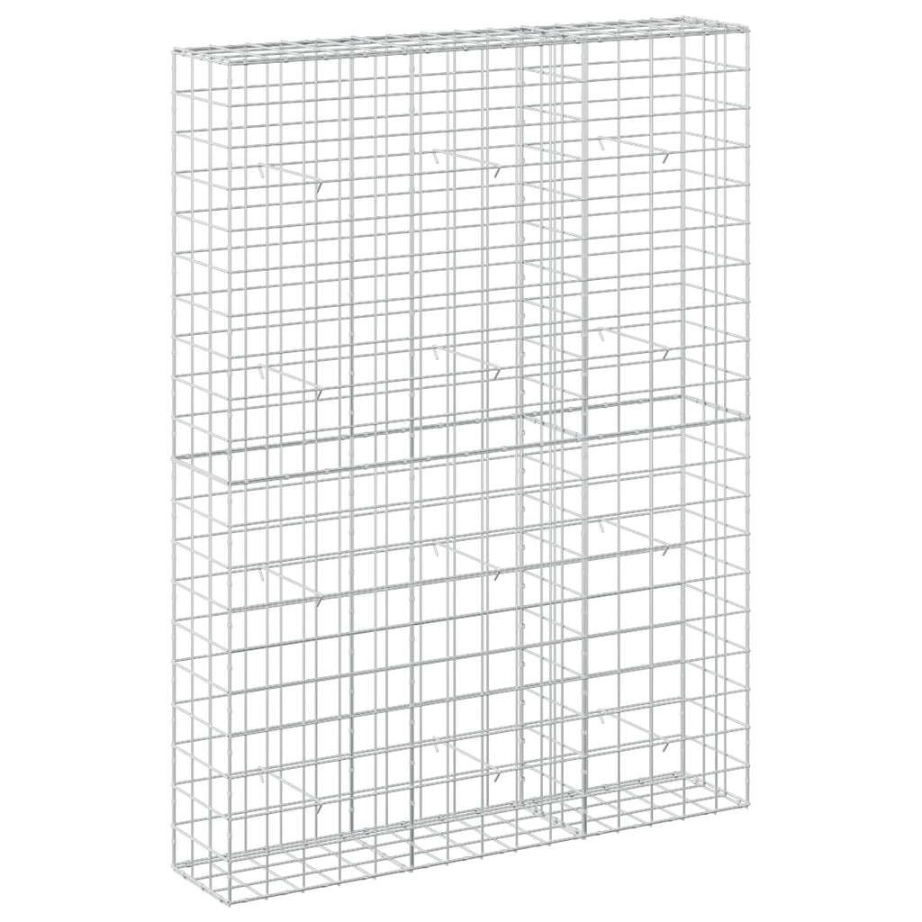 vidaXL Gabion z drutem 5 mm i siatką 10x10 cm 150x30x200 cm