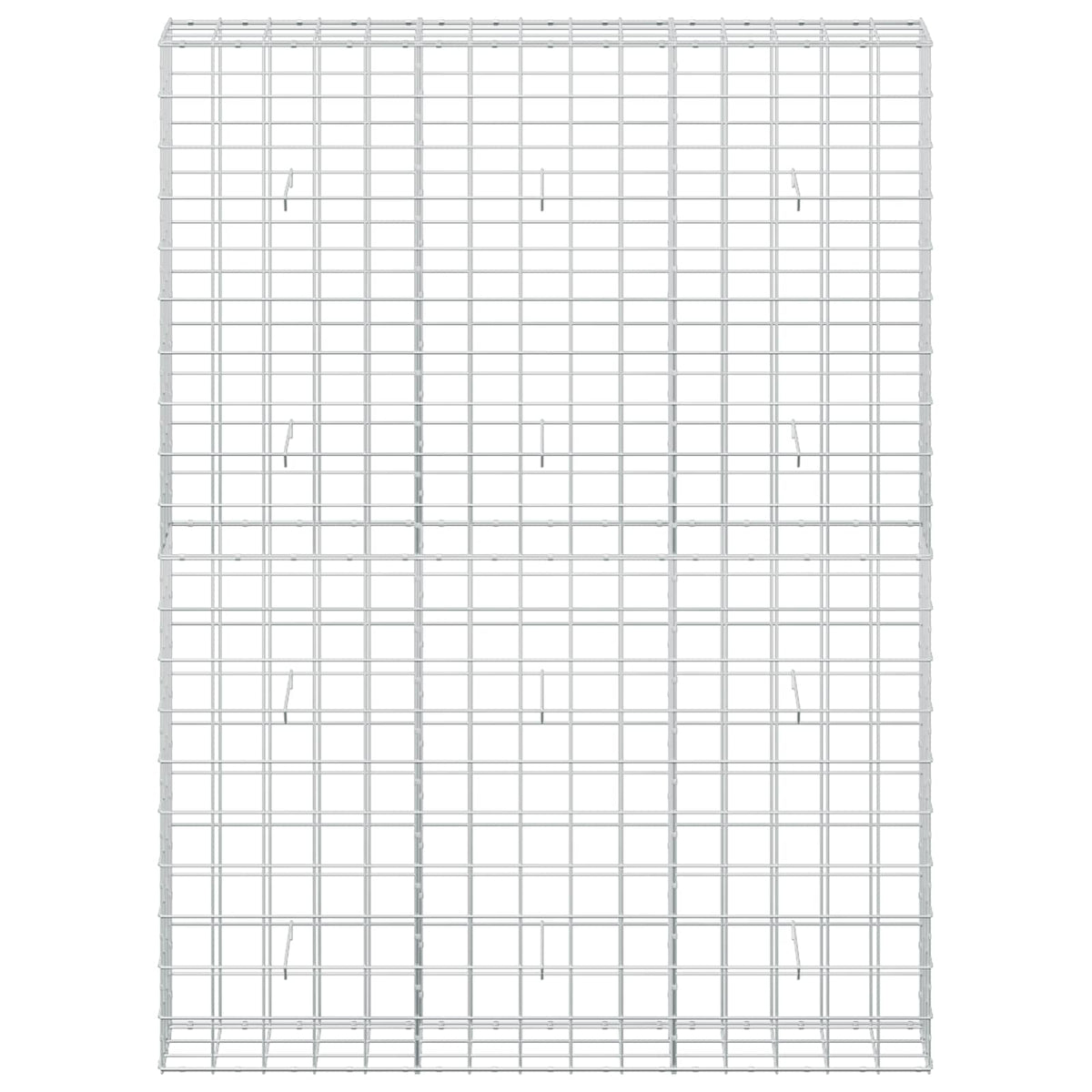 vidaXL Gabion z drutem 5 mm i siatką 10x10 cm 150x30x200 cm