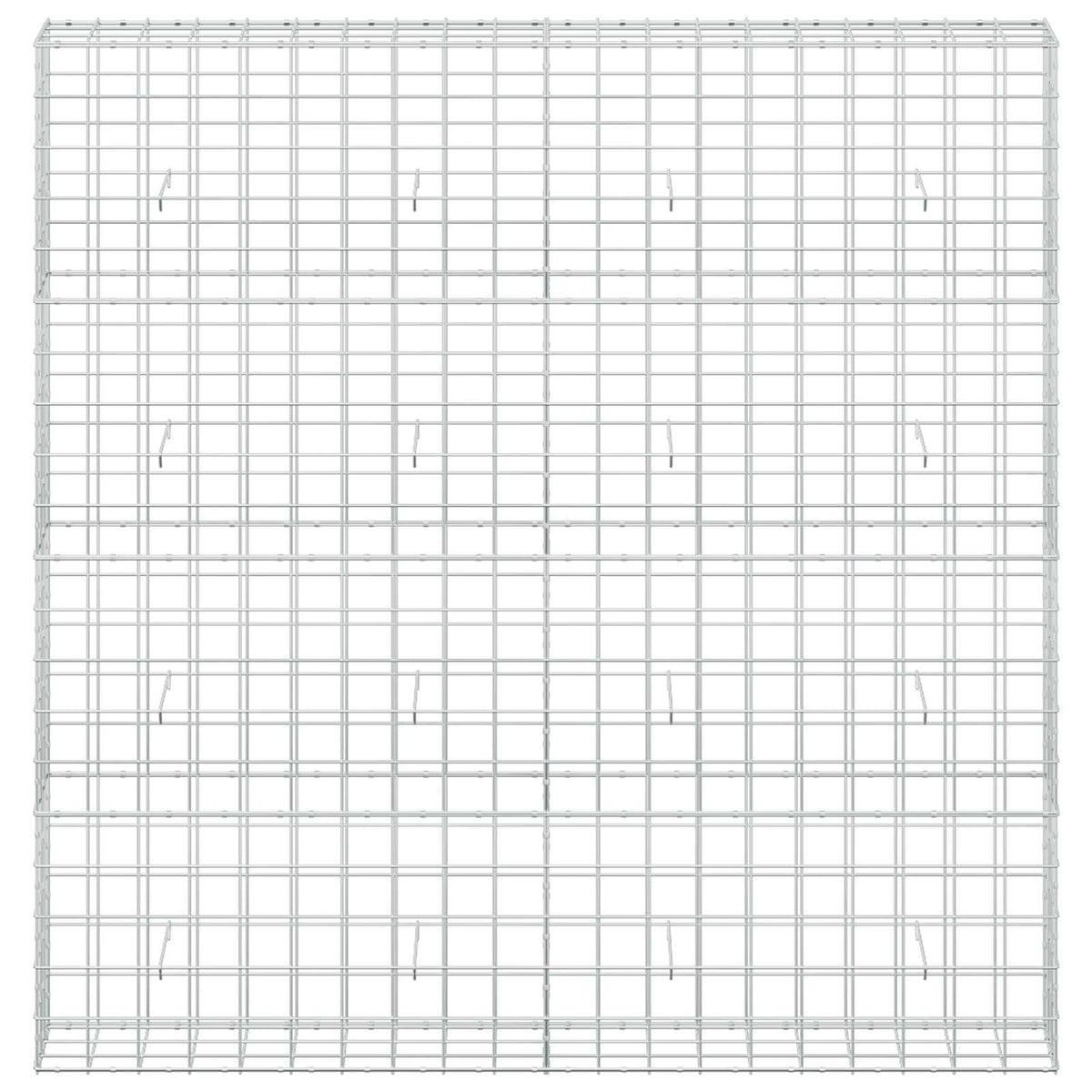 vidaXL Gabion z drutem 5 mm i siatką 10x10 cm 200x30x200 cm