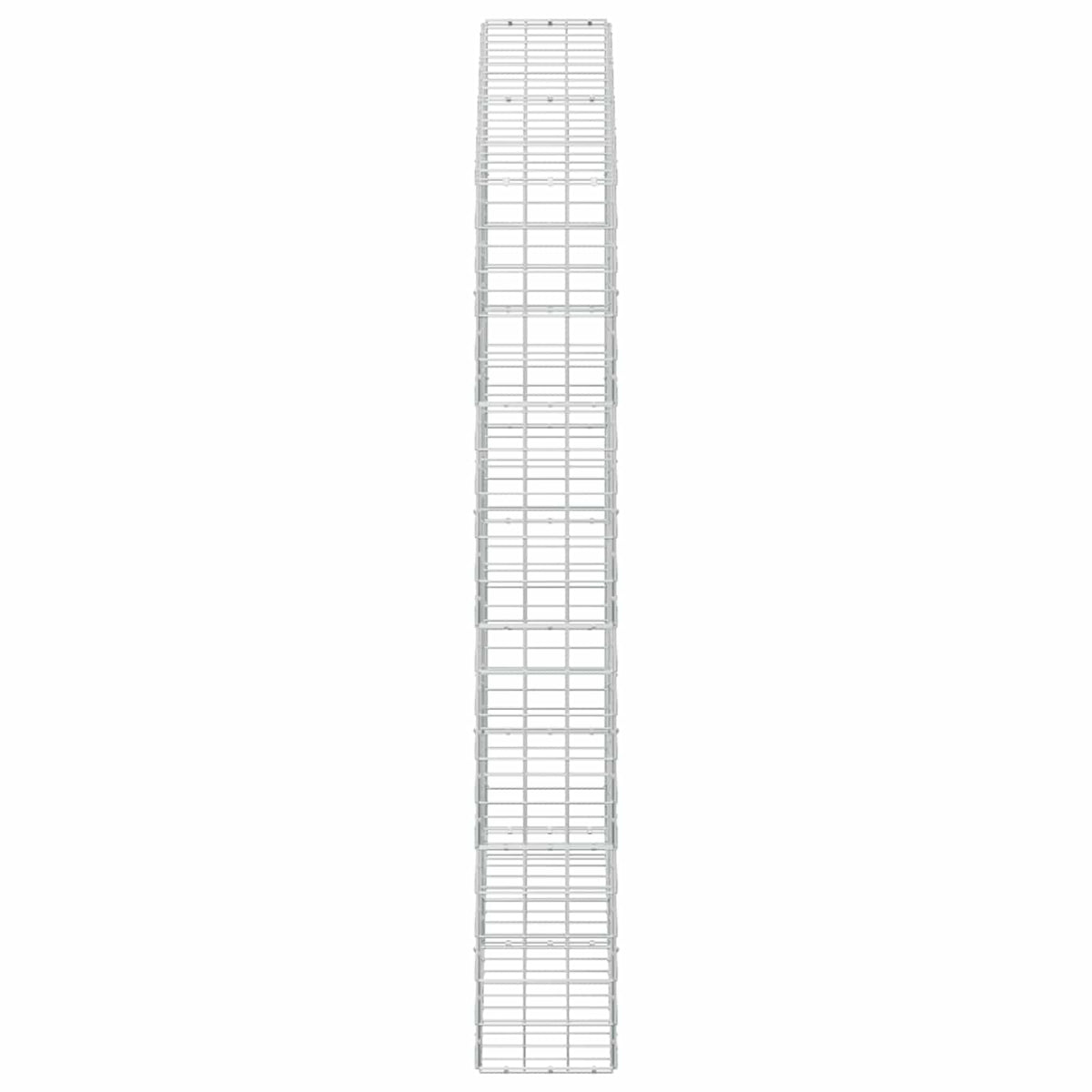 vidaXL Gabion z drutem 5 mm i siatką 10x10 cm 200x30x200 cm