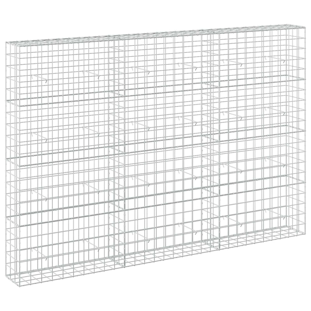 vidaXL Gabion z drutem 5 mm i siatką 10x10 cm 300x30x200 cm