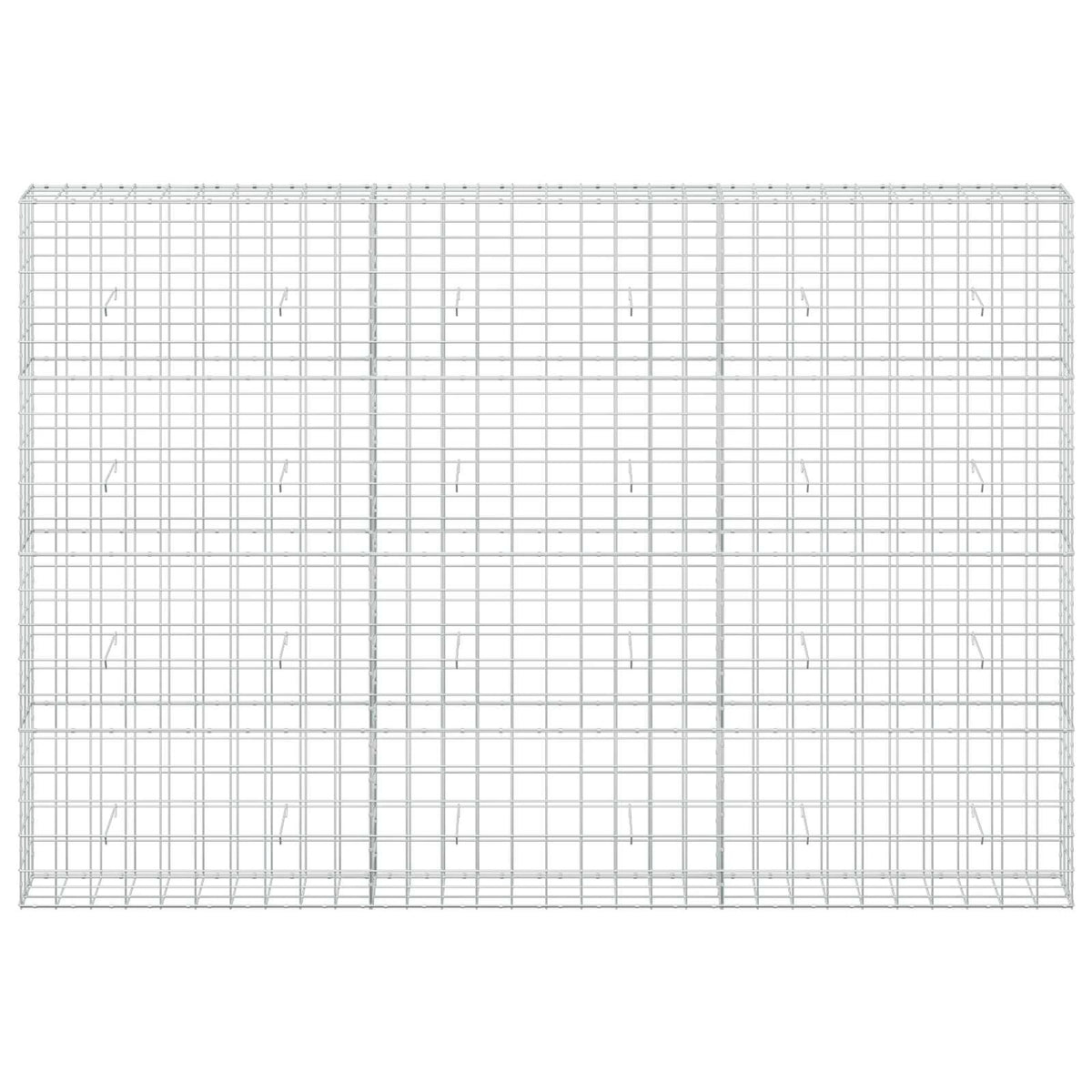 vidaXL Gabion z drutem 5 mm i siatką 10x10 cm 300x30x200 cm