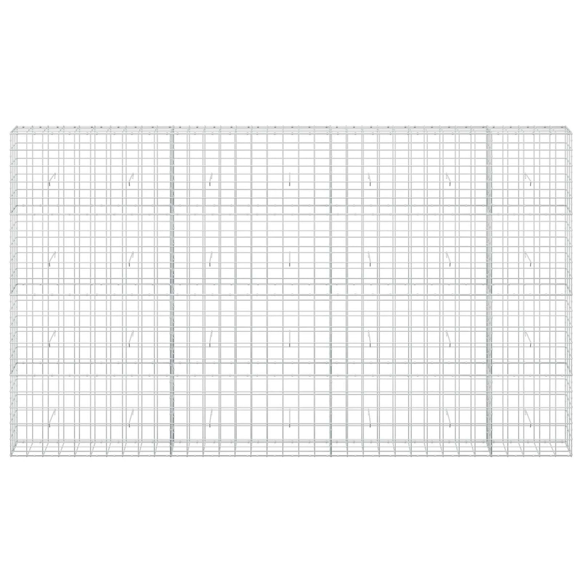 vidaXL Gabion z drutem 5 mm i siatką 10x10 cm 350x30x200 cm
