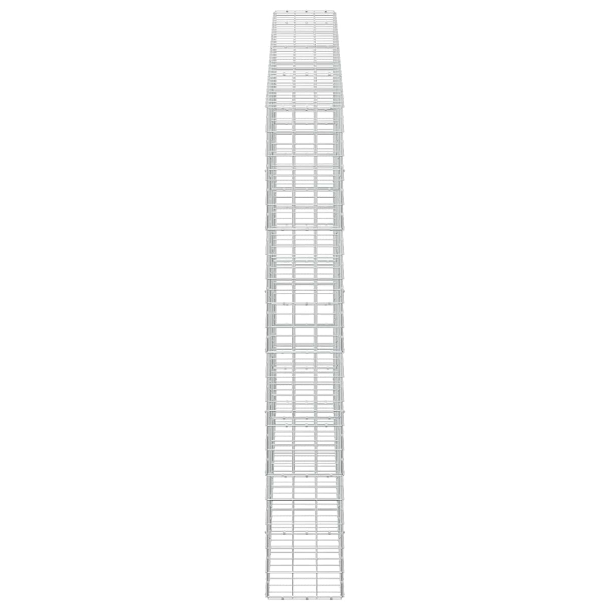 vidaXL Gabion z drutem 5 mm i siatką 10x10 cm 350x30x200 cm