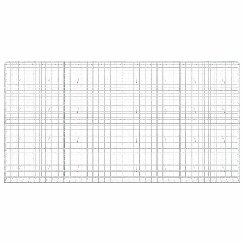 vidaXL Gabion z drutem 5 mm i siatką 10x10 cm 400x30x200 cm