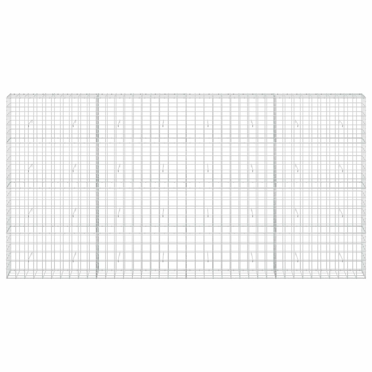 vidaXL Gabion z drutem 5 mm i siatką 10x10 cm 400x30x200 cm