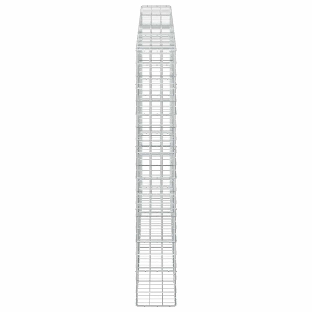 vidaXL Gabion z drutem 5 mm i siatką 10x10 cm 400x30x200 cm