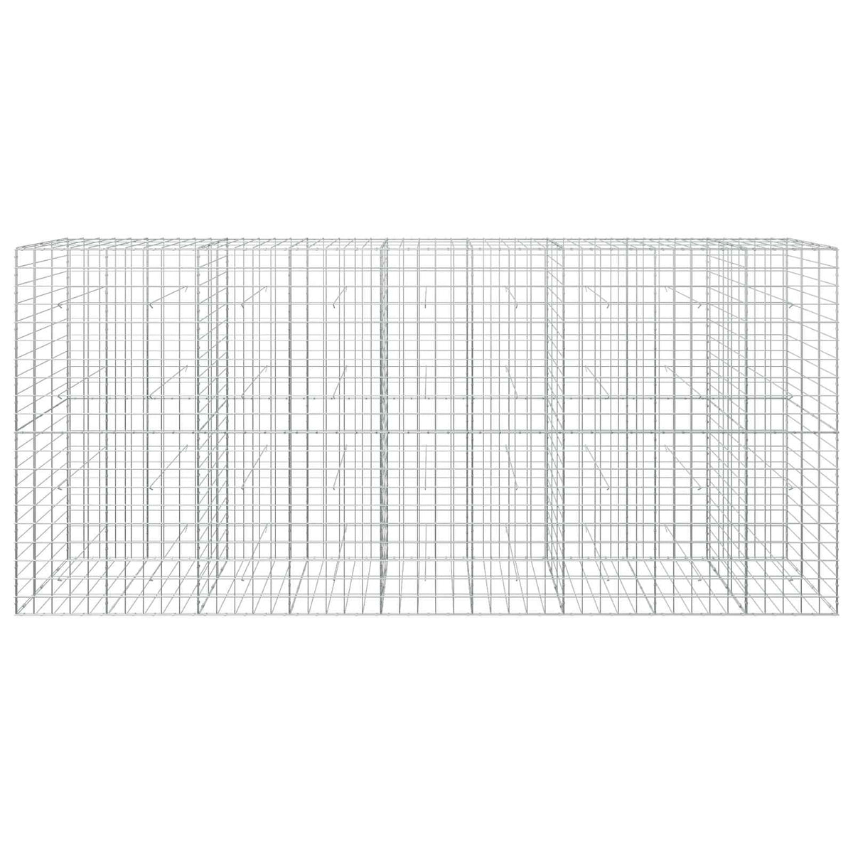 vidaXL Gabion z drutem 5 mm i siatką 10x10 cm 450x30x200 cm