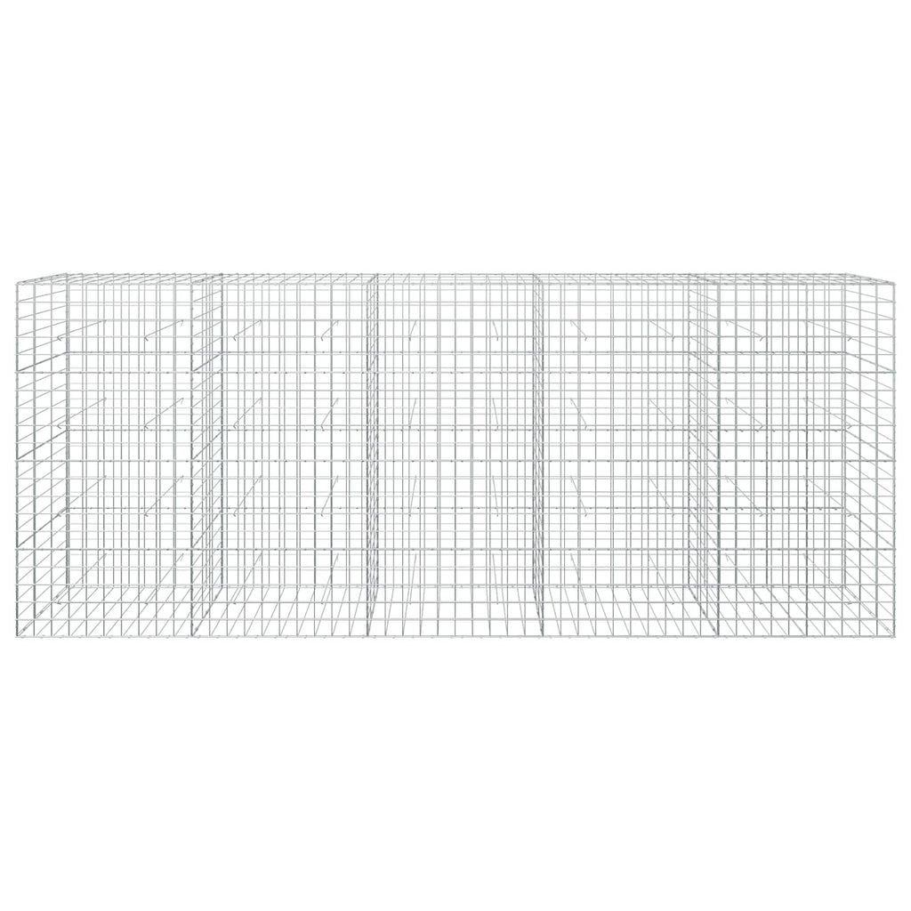 vidaXL Gabion z drutem 5 mm i siatką 10x10 cm 500x30x200 cm