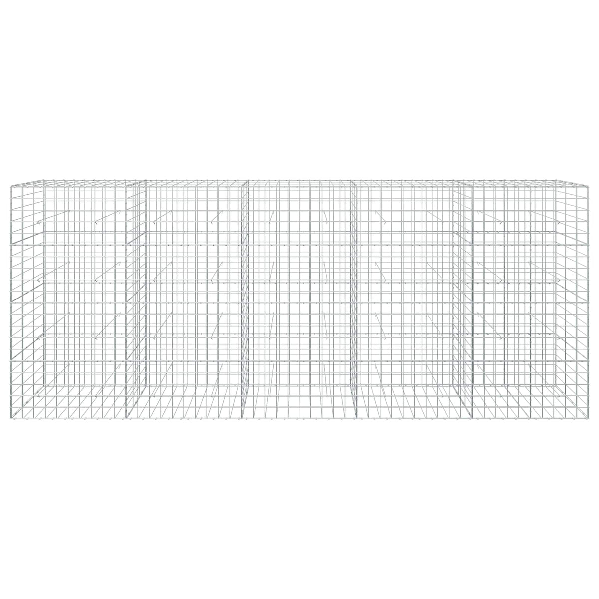 vidaXL Gabion z drutem 5 mm i siatką 10x10 cm 500x30x200 cm