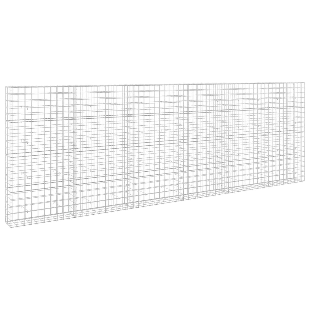 vidaXL Gabion z drutem 5 mm i siatką 10x10 cm 600x30x200 cm