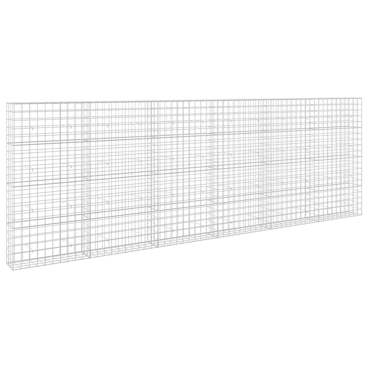 vidaXL Gabion z drutem 5 mm i siatką 10x10 cm 600x30x200 cm