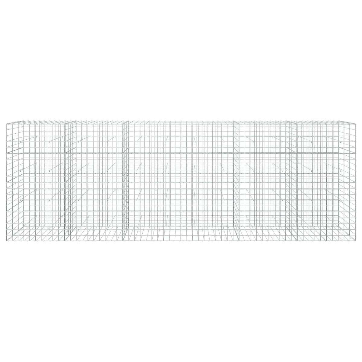 vidaXL Gabion z drutem 5 mm i siatką 10x10 cm 600x30x200 cm