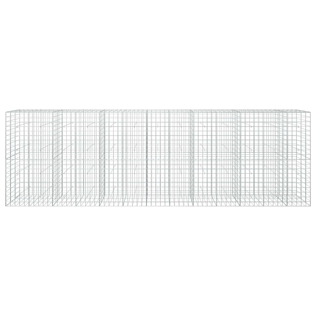 vidaXL Gabion z drutem 5 mm i siatką 10x10 cm 650x30x200 cm
