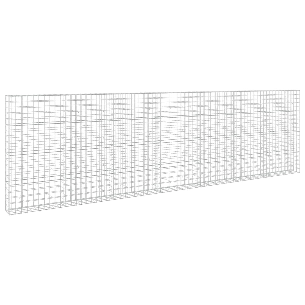 vidaXL Gabion z drutem 5 mm i siatką 10x10 cm 700x30x200 cm