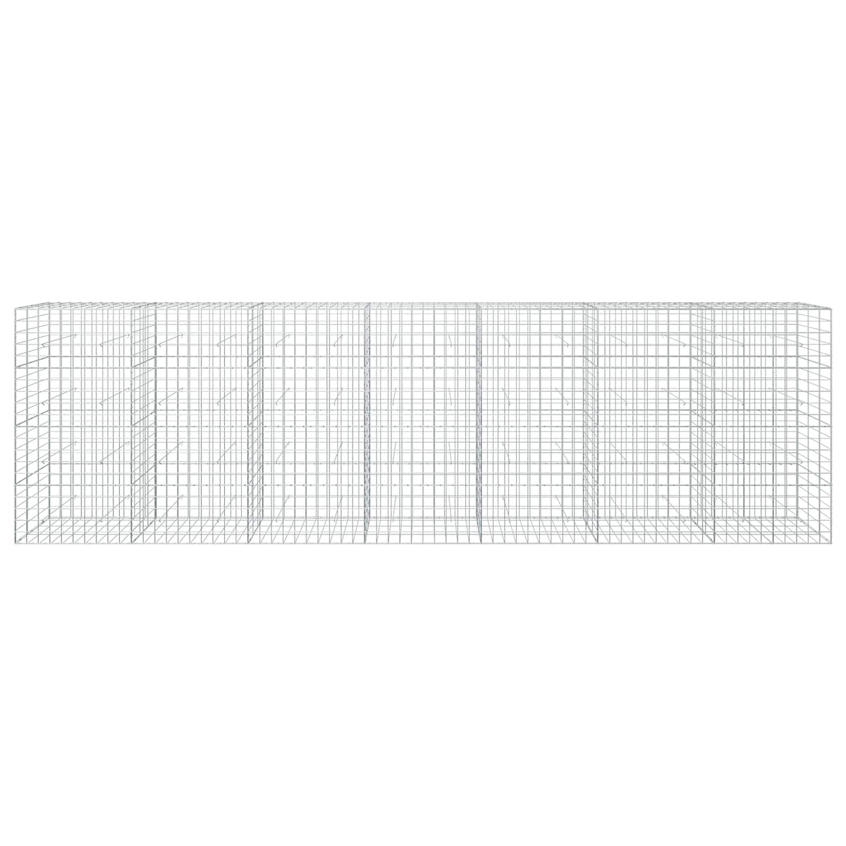 vidaXL Gabion z drutem 5 mm i siatką 10x10 cm 700x30x200 cm